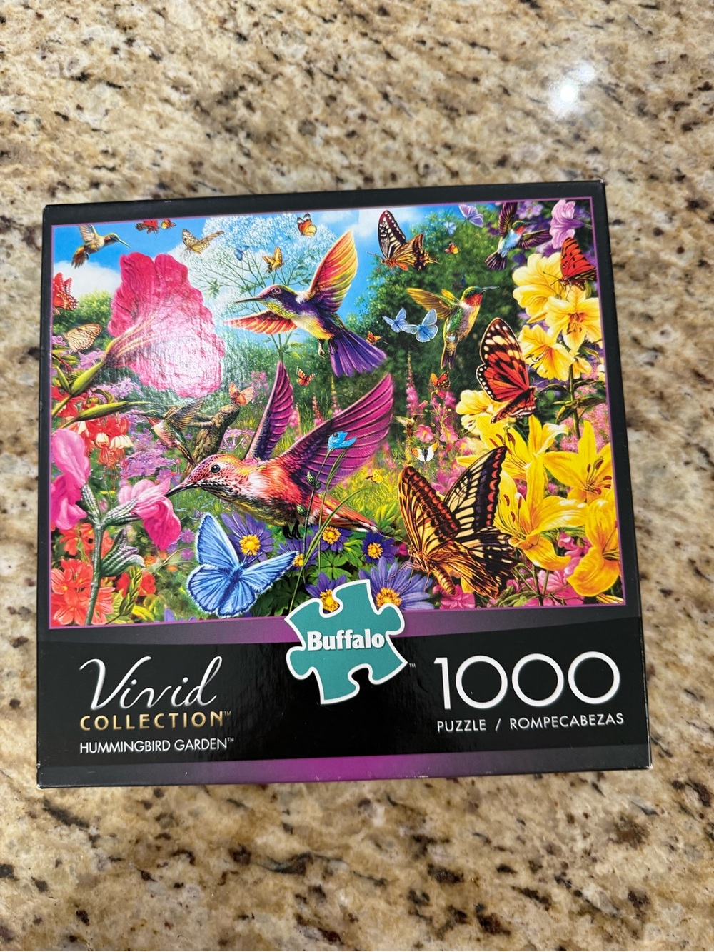NIB Sealed Buffalo Vivid Collection Hummingbird Garden 1000 Pc Puzzle